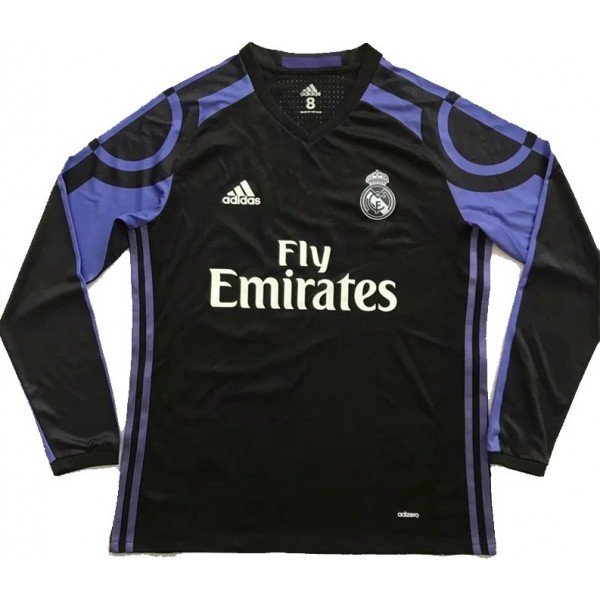 Camisa retro Adidas Real Madrid 2016 2017 III jogador manga comprida